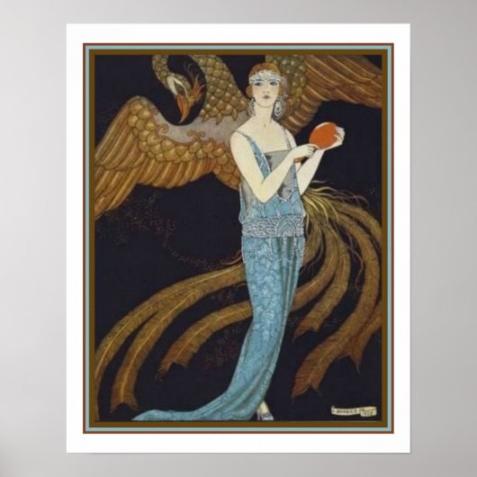 Barbier-Deko Illustration für Gazette Du Bon Ton Poster (Vorne)