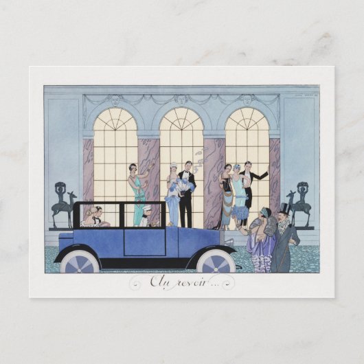 Barbier Fashion Postcard Postkarte (Vorderseite)