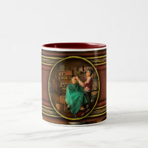 Barbier - JH Parham Barbier und Notar 1941 Zweifarbige Tasse
