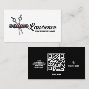 Barbier Logo Schild Professional Visitenkarte