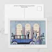 Barbier Mode Postkarte (Vorne/Hinten)