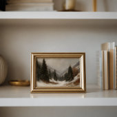 Barbizon Snowy Pine Valley Poster