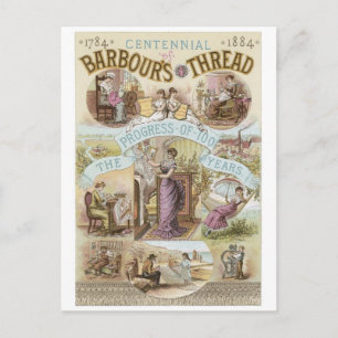 Barbours Faden Postkarte