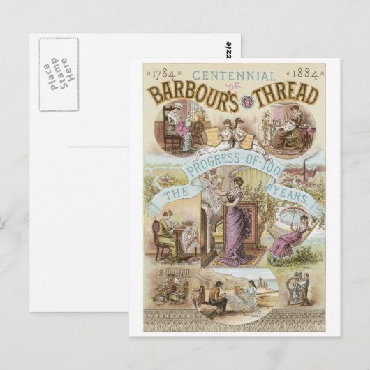 Barbours Thread Postkarte (Vorne/Hinten)