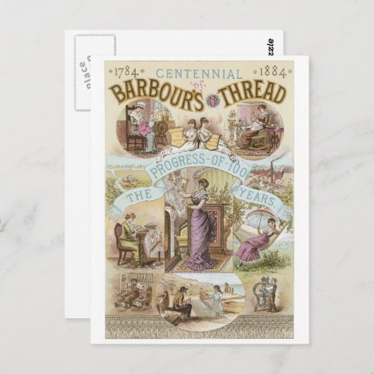 Barbours Thread Postkarte (Vorne/Hinten)