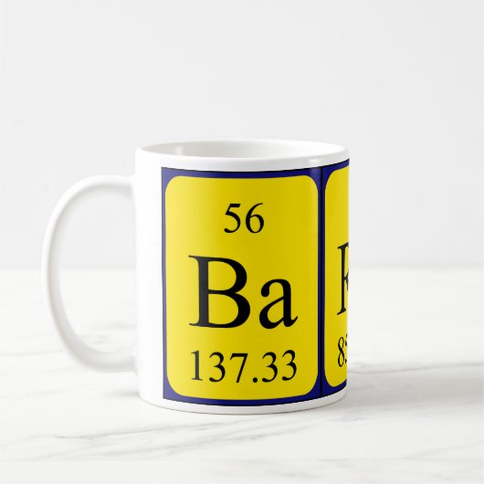 Barbra Periodenname Tasse (Links)