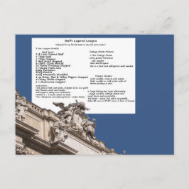 Barb's Lasagna Rom Postkarte