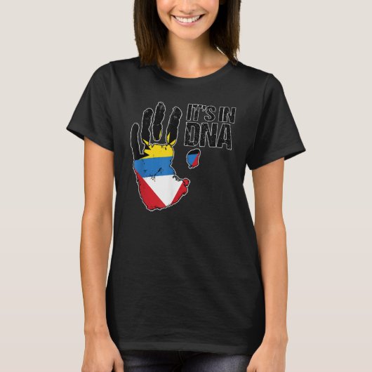 Barbuda Antigua It's In My DNA Barbudan Antiguan F T-Shirt (Vorderseite)