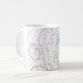 Barbuda Nautical Map Tasse (Vorderseite Links)