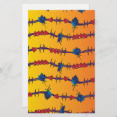 Barbwire Briefpapier (Vorne/Hinten)