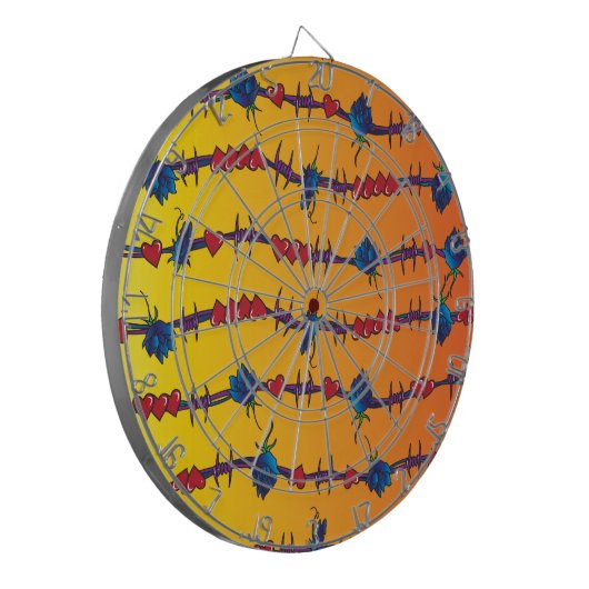 Barbwire Dartscheibe (Vorderseite Links)