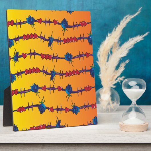 Barbwire Fotoplatte (Seite)