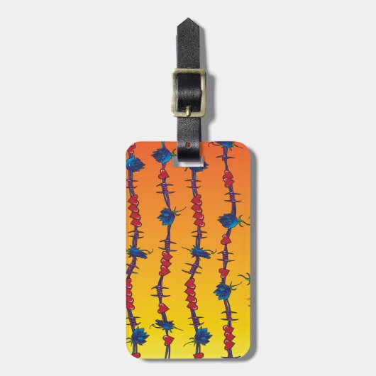 Barbwire Gepäckanhänger (Vorderseite vertikal)