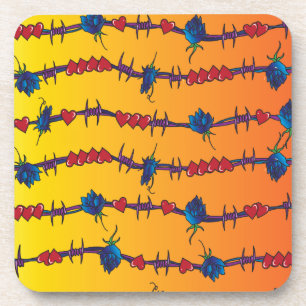 Barbwire Getränkeuntersetzer