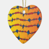 Barbwire Keramik Ornament (Links)