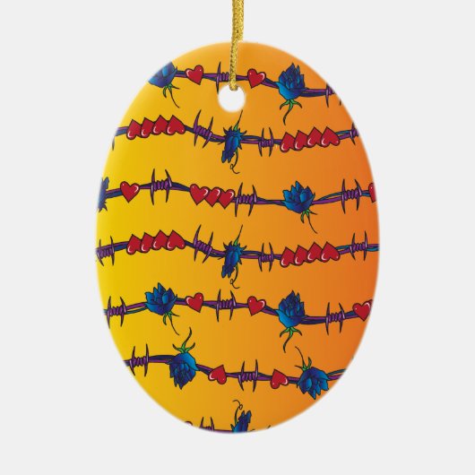 Barbwire Keramikornament (Vorne)