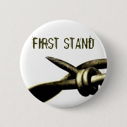 Barbwire Knopf Button (Vorderseite)