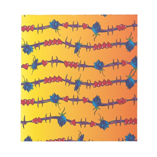 Barbwire Notizblock (Vorderseite)