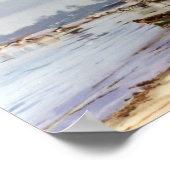 Barca en la playa poster (Ecke)