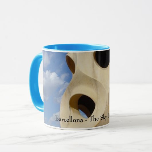 Barcellona - der Himmel ist die Grenze Tasse (Vorderseite Links)