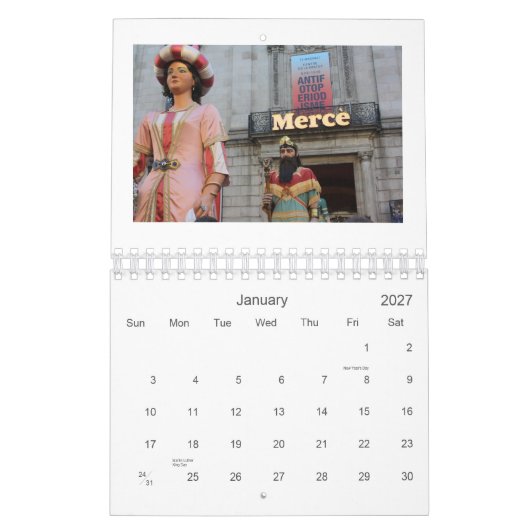 Barcelona 2011 kalender (Jan 2027)