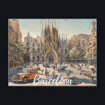 Barcelona (2) postkarte<br><div class="desc">Barcelona Postcard,  Spanien Postkarte,  Europäischer Urlaub. Barcelona,  Spanien</div>