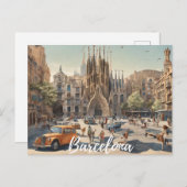 Barcelona (2) postkarte (Vorne/Hinten)