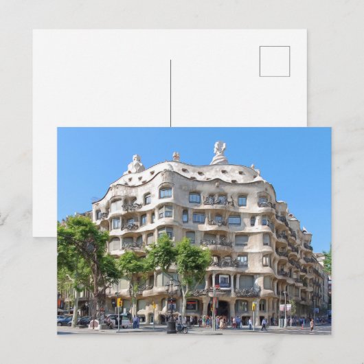 Barcelona. 3. postkarte (Vorne/Hinten)