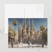 Barcelona (6) postkarte (Vorne/Hinten)