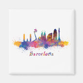 Barcelona acuarela magnet (Vorne)