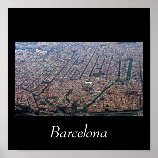 Barcelona Aerial Poster (Vorne)