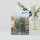 Barcelona Aerial Postkarte (Stehend Vorderseite)