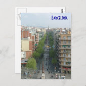 Barcelona Aerial Postkarte (Vorne/Hinten)