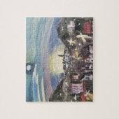 Barcelona am Abend von Walter Gramatte Puzzle (Vertikal)