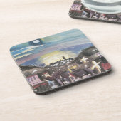 Barcelona am Abend von Walter Gramatte Untersetzer (Linke Seite)