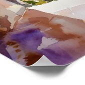Barcelona Aquarell 2 Poster (Ecke)