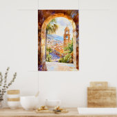 Barcelona Aquarell 2 Poster (Küche)