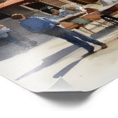 Barcelona Aquarellkunst Fotodruck (Ecke)