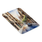 Barcelona Aquarellkunst Magnet (Rechte Seite)