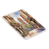 Barcelona Aquarellkunst Magnet (Rechte Seite)