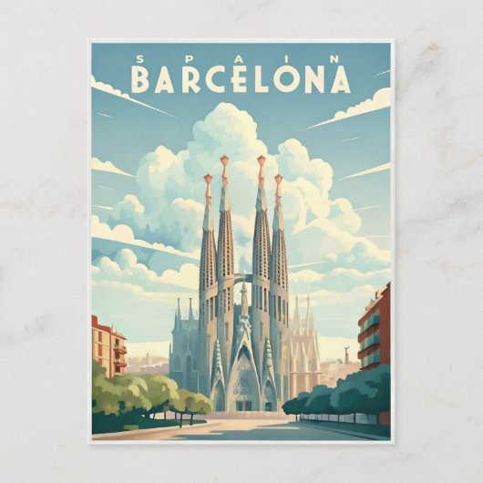 Barcelona: Atemberaubende Stadt Spaniens Postkarte (Vorderseite)