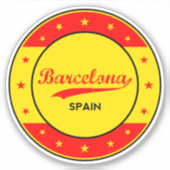Barcelona Aufkleber (Vorderseite)