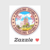 Barcelona Aufkleber (Blatt)