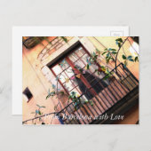 Barcelona Balcony Postkarte (Vorne/Hinten)
