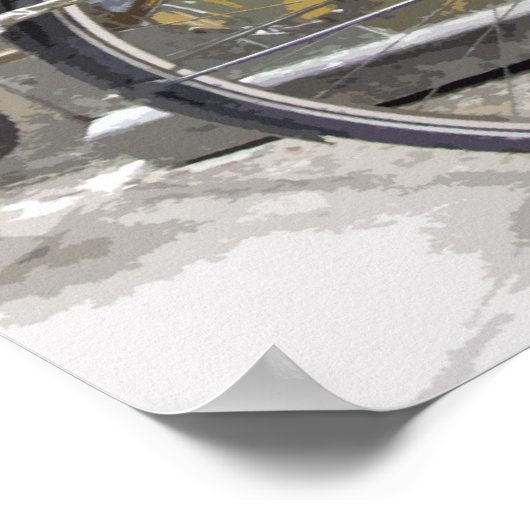 Barcelona Bike Poster (Ecke)