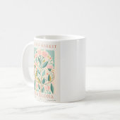 Barcelona Blume Marker-Plakat Kaffeetasse (Vorderseite Links)