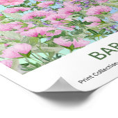 Barcelona Blume Marktplakat Poster (Ecke)