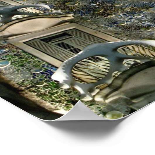 Barcelona. Casa Batllo. Poster (Ecke)