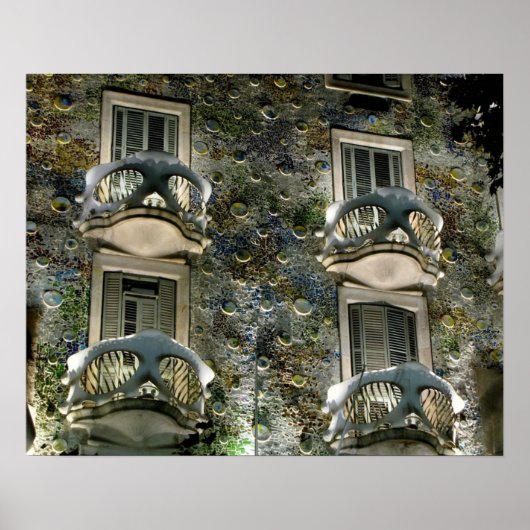Barcelona. Casa Batllo. Poster (Vorne)