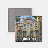 Barcelona Casa Batllo Spanien Magnet (Vorderseite/Rückseite)